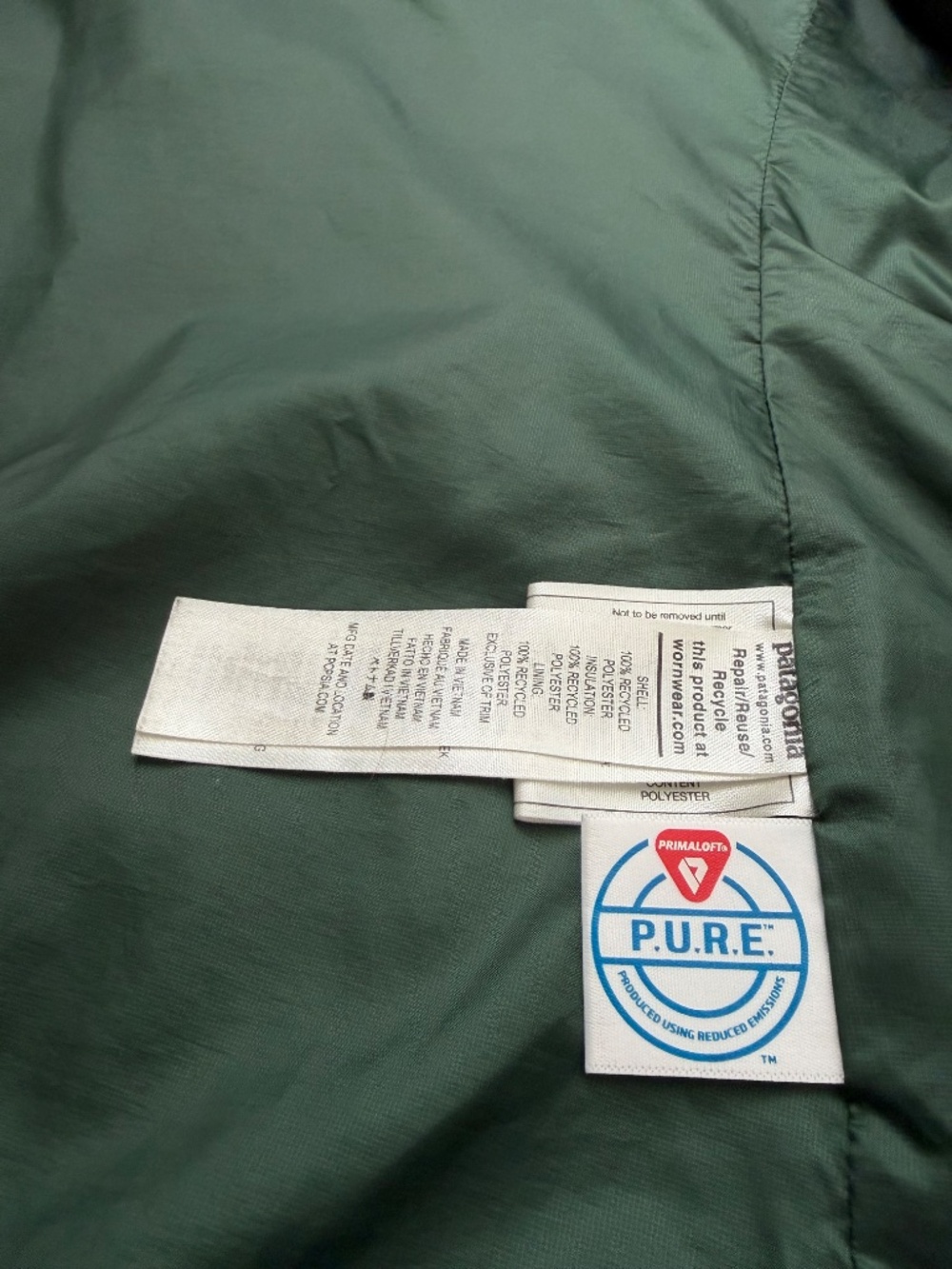 Patagonia W's Nano Puff Jacket, Sage Green - Picture 5 of 6